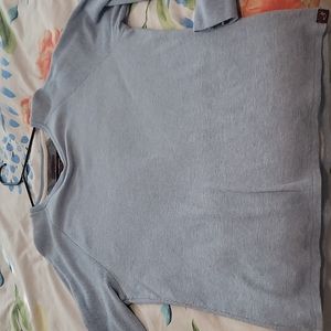 Alesbury large light blue thermal crew 100% cotton long sleeve